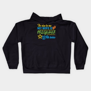 My Wife is Pregnant with Twins Kids Hoodie
